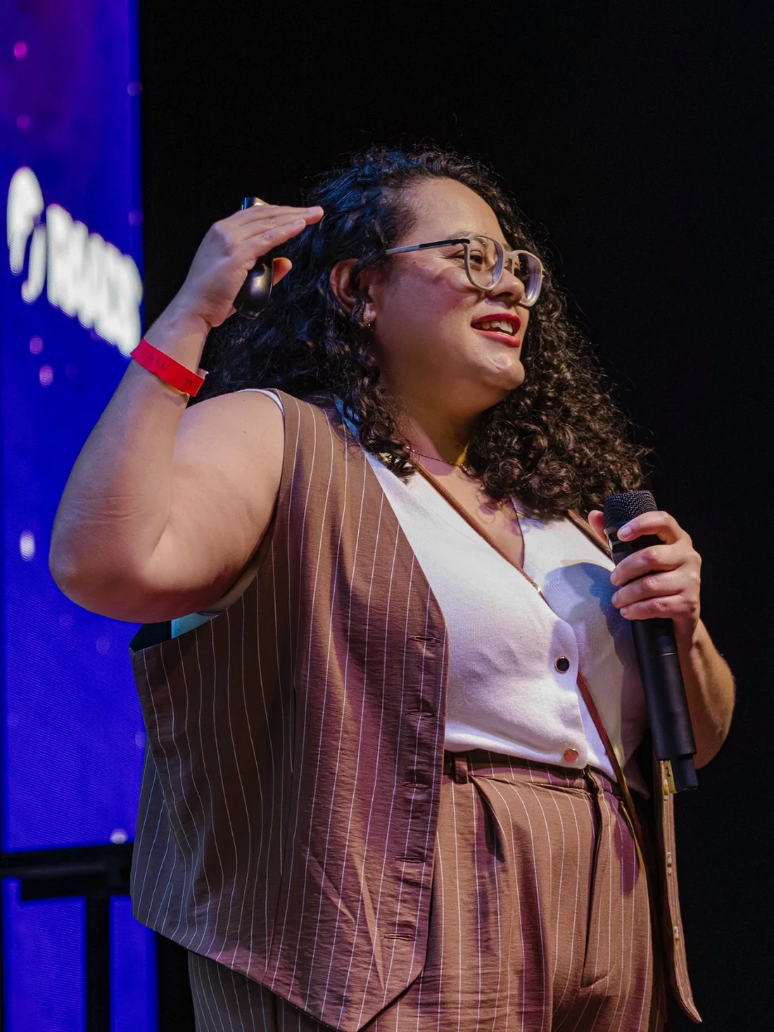 Amanda em palestra para a Comunidade Afiliado Fênix
